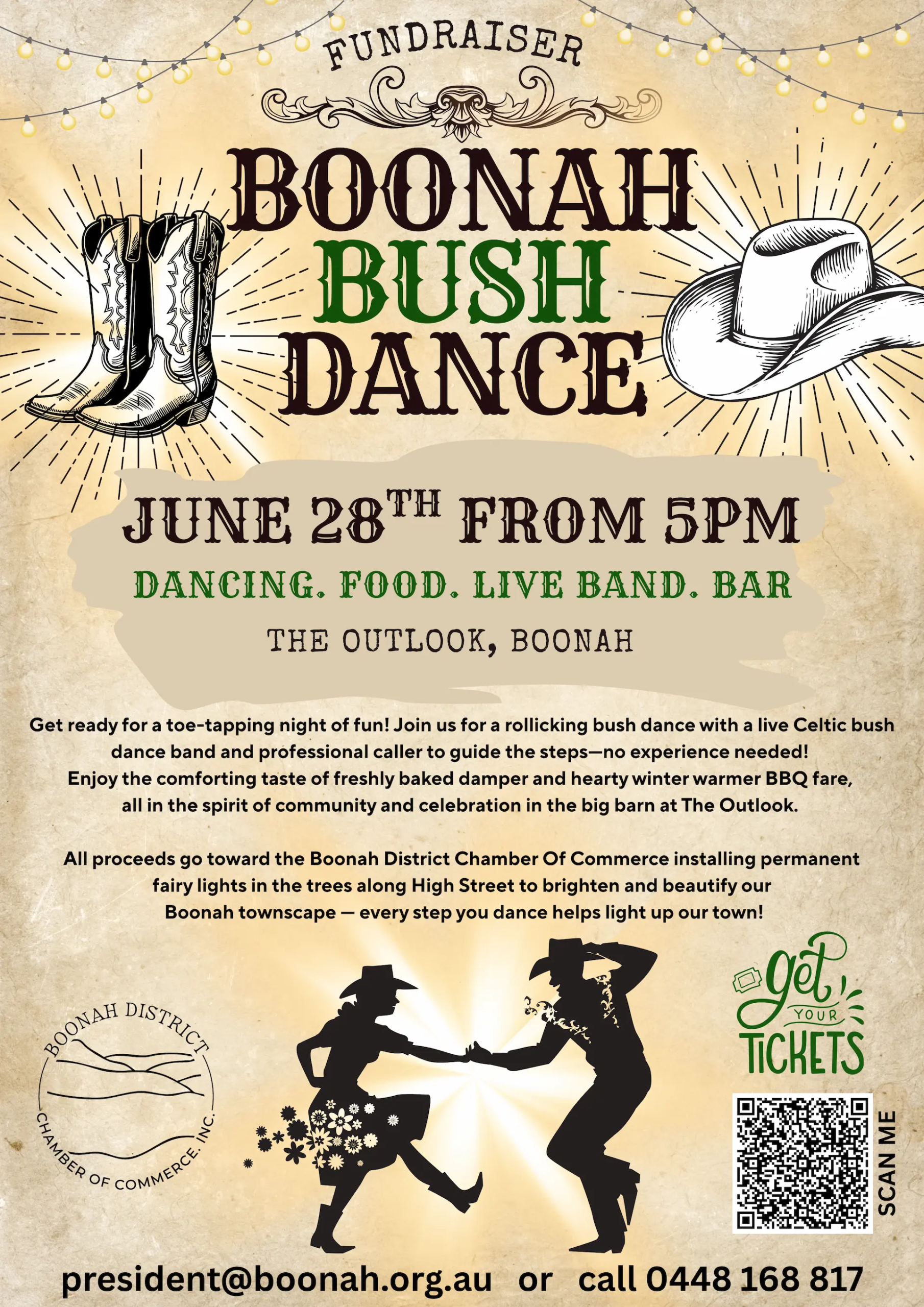Boonah Bush Dance event flyer